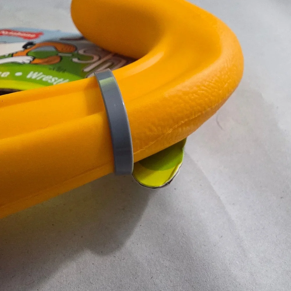 Nylabone C-shuu Dog Toy Orange Stretchy Interactive Chase Wrestle Stretch Toy